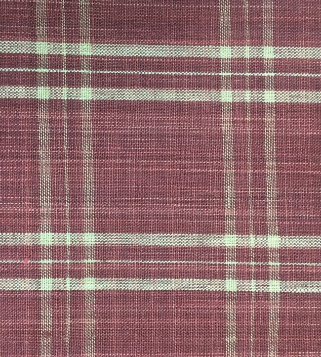 Peverell Check Fabric by Ian Sanderson Indian Red