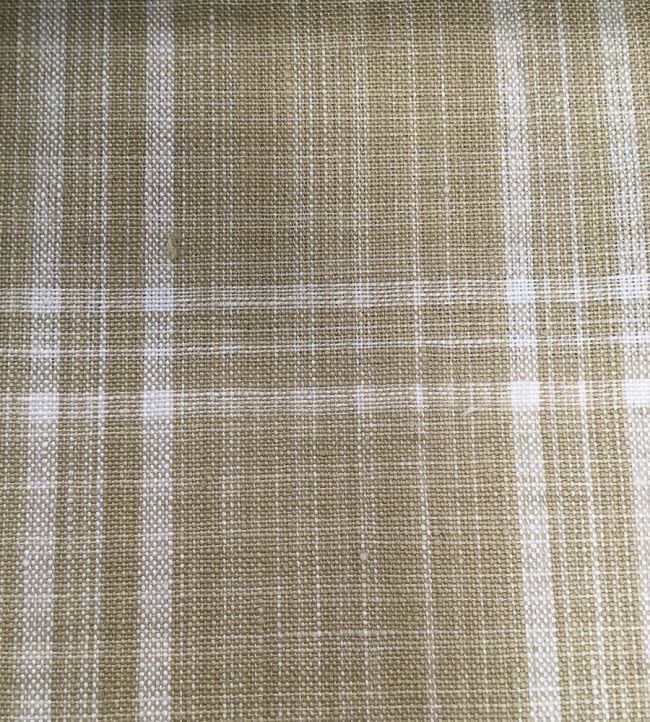 Peverell Check Fabric by Ian Sanderson Sand