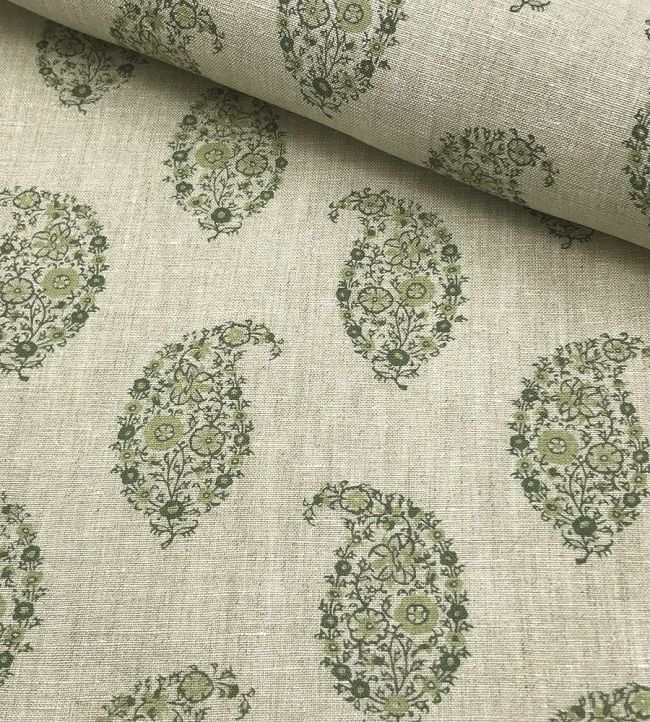 Jessamy Paisley Fabric by Ian Sanderson Pear
