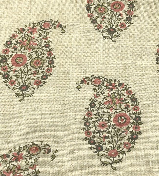 Jessamy Paisley Fabric by Ian Sanderson Geranium
