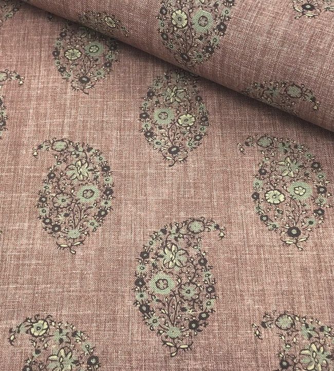 Jessamy Paisley Fabric by Ian Sanderson Musk Rose