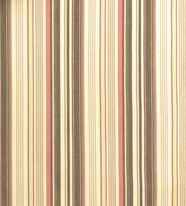 Pyjama Stripe Fabric by Ian Sanderson Persimmon