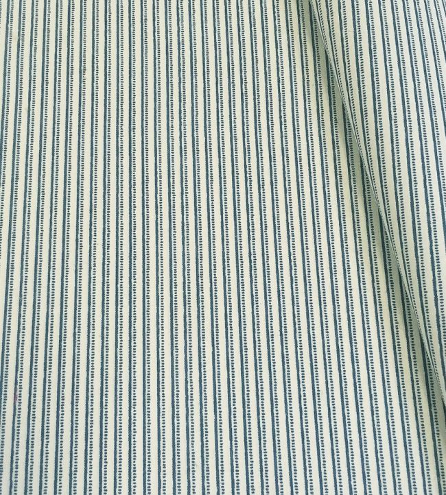 Flo Stripe Fabric by Ian Sanderson Navy