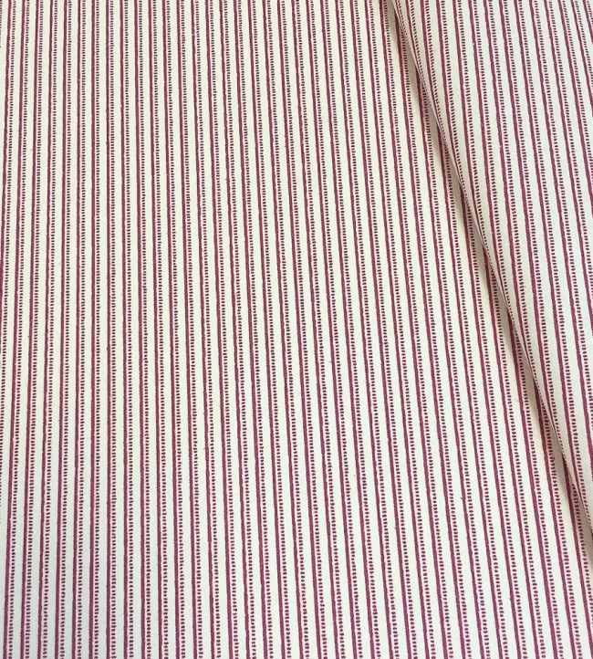 Flo Stripe Fabric by Ian Sanderson Raspberry
