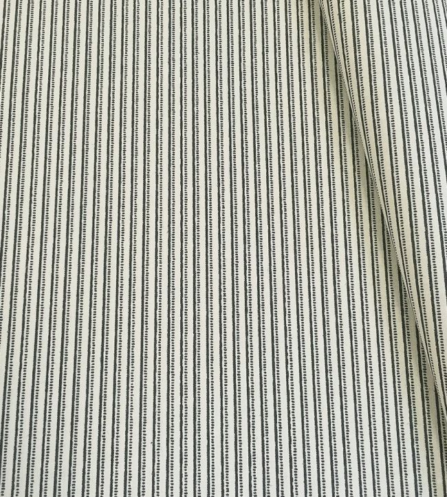 Flo Stripe Fabric by Ian Sanderson Charcoal