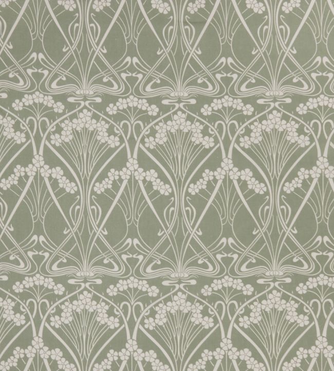 Ianthe Bloom Mono in Chiltern Linen Fabric by Liberty Lichen