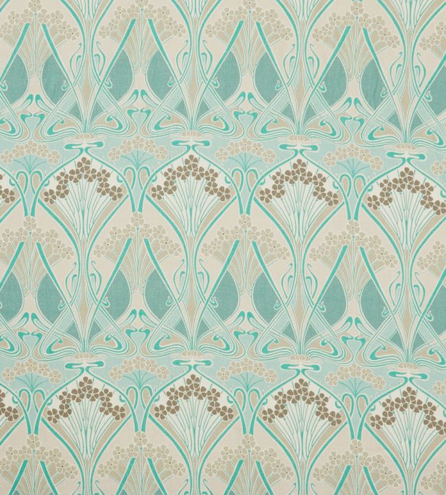 Ianthe Bloom Multi in Ladbroke Linen Fabric by Liberty Jade