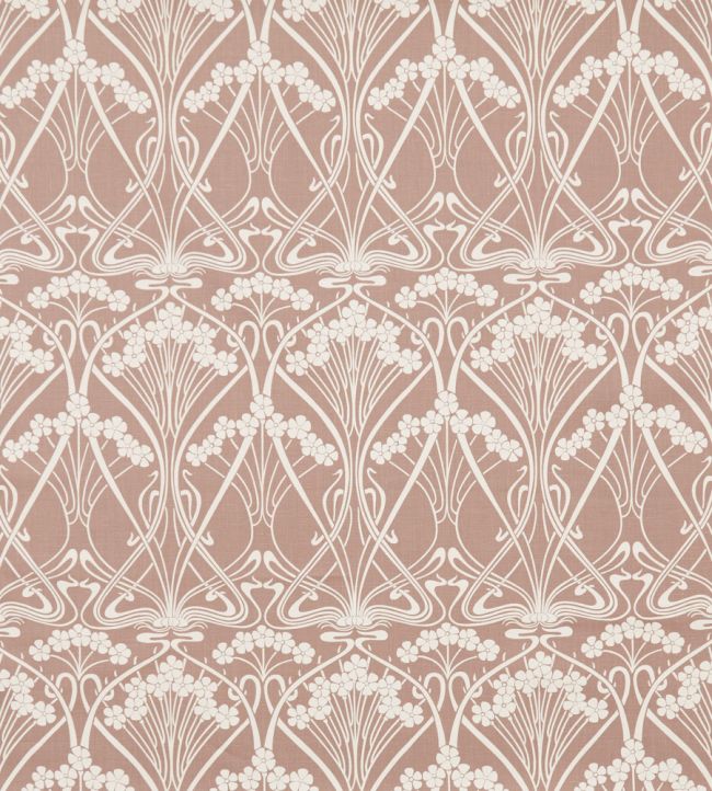 Ianthe Bloom Stencil in Chiltern Linen Fabric by Liberty Lacquer