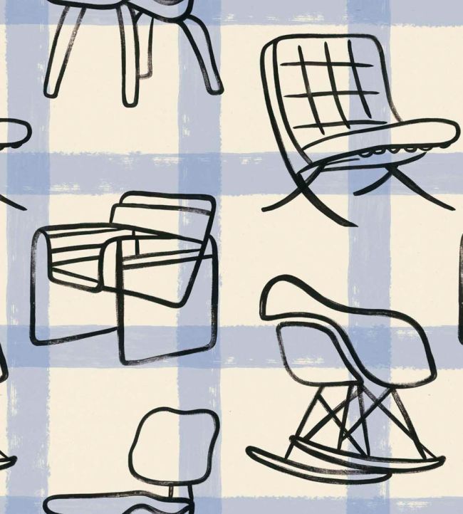 Iconicos Wallpaper by Coordonne Blue