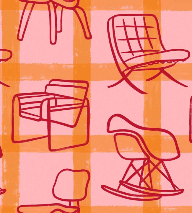 Iconicos Wallpaper by Coordonne Pink