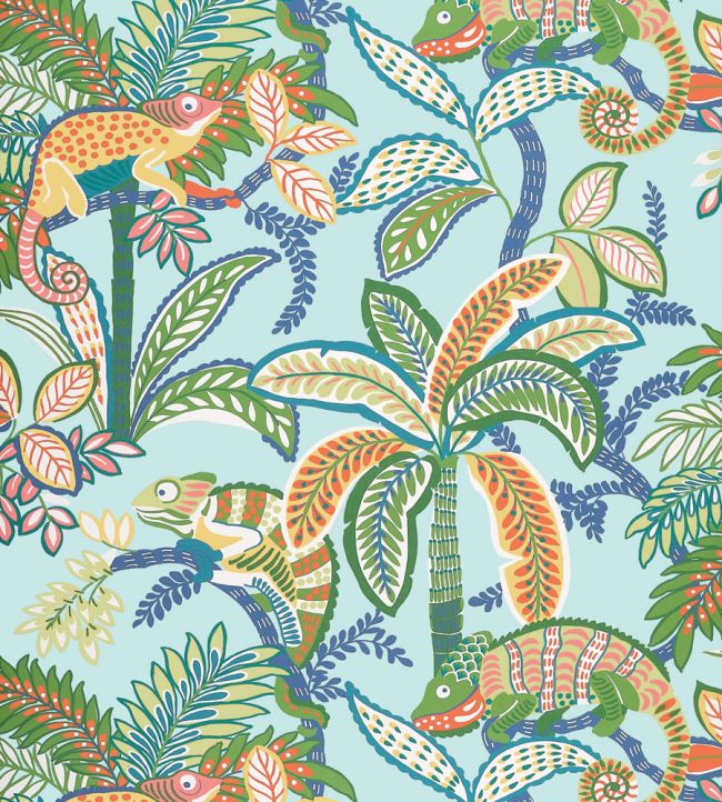Iggy Wallpaper by Thibaut Poolside