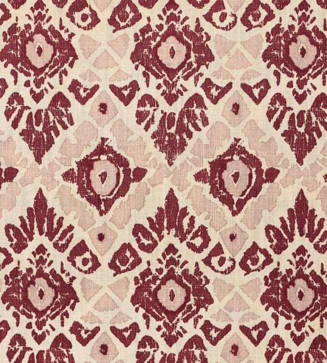 Ikat Fabric by Barneby Gates Red/Pink