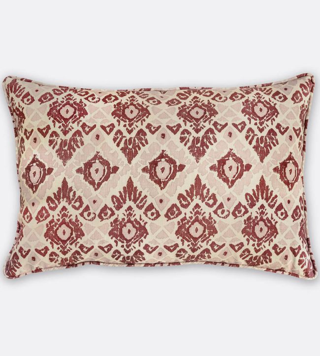 Ikat Pillow 16 x 24" by Barneby Gates Red/Pink
