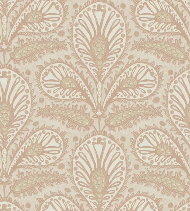 Ikat Clover Wallpaper by Josephine Munsey Plaster Pink