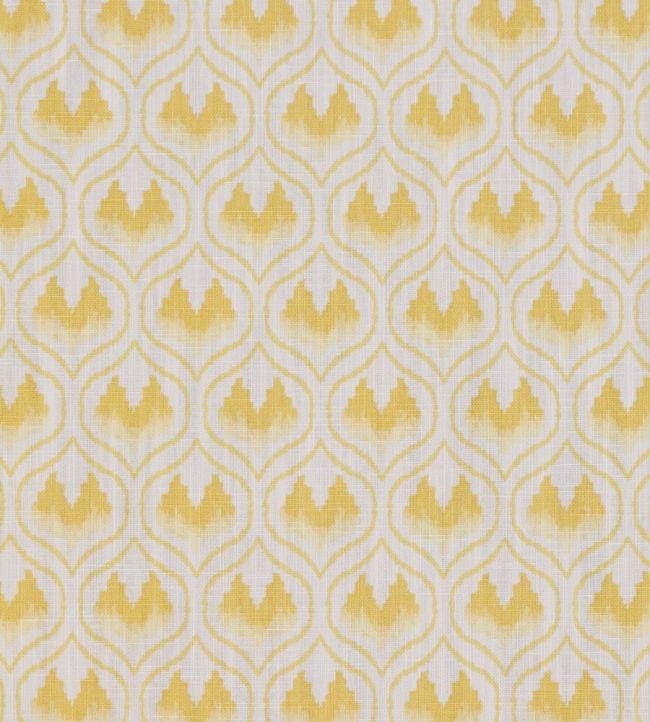 Ikat Heart Fabric by Barneby Gates Mustard