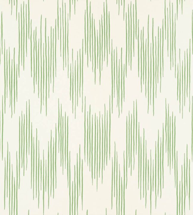 Ikat Wallpaper by Langelid Von Bromssen Ivy Green