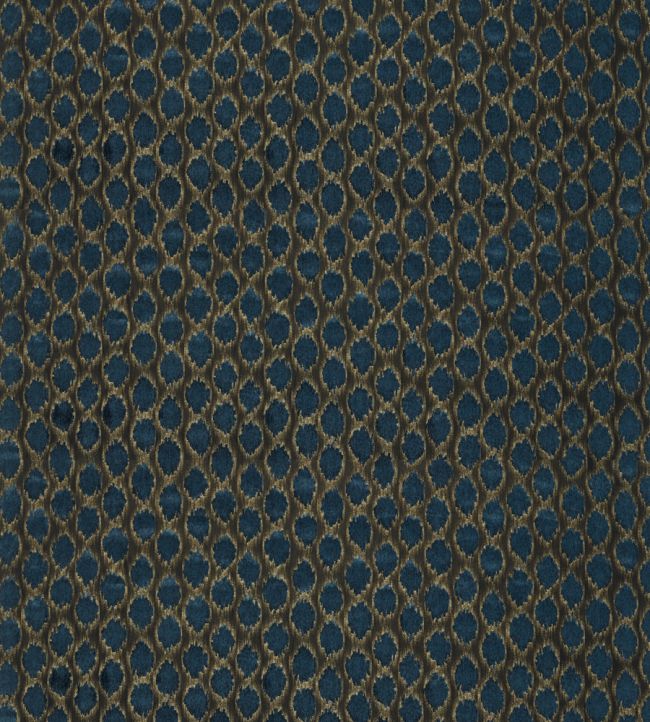 Ikat Spot Fabric by Zoffany Ink