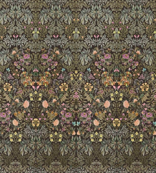 Ikebana Grande Mural by Designers Guild Chocolate
