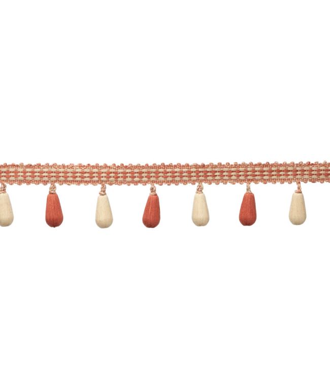 Ilana Beaded Fringe Trimming by Samuel & Sons Coral
