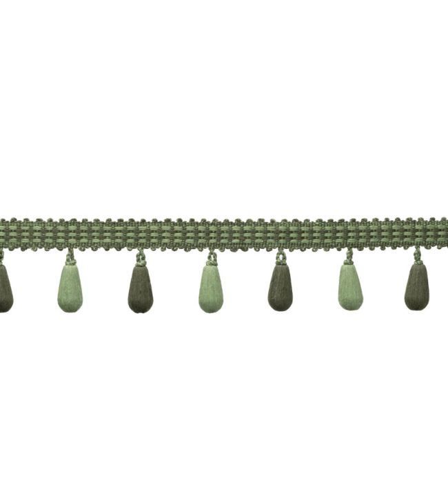 Ilana Beaded Fringe Trimming by Samuel & Sons Evergreen