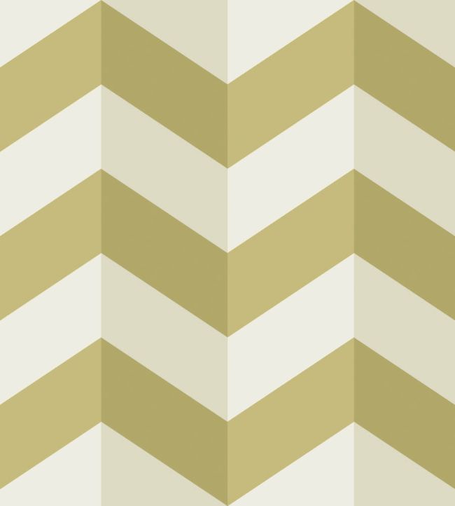 Illusion Chevron Wallpaper by Ohpopsi Olive Twist