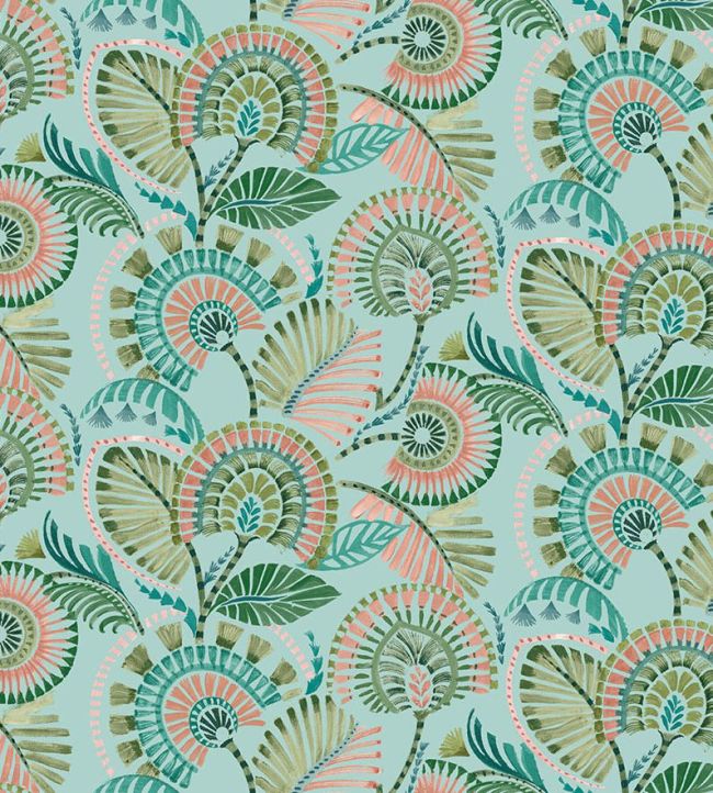 Imara Fabric by Arley House Aqua
