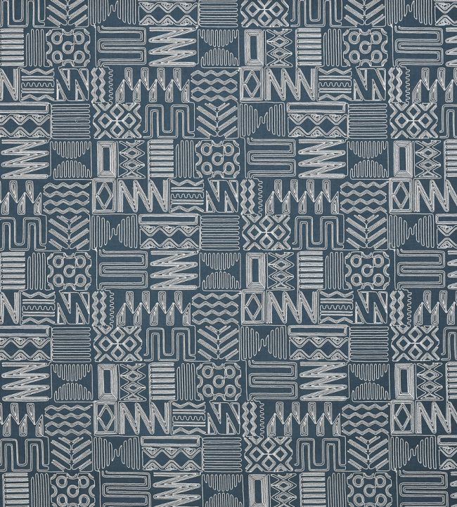 Imara Fabric by Prestigious Textiles Indigo
