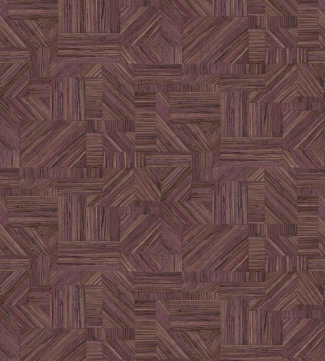 Imbrication Wallpaper by Casamance Prune