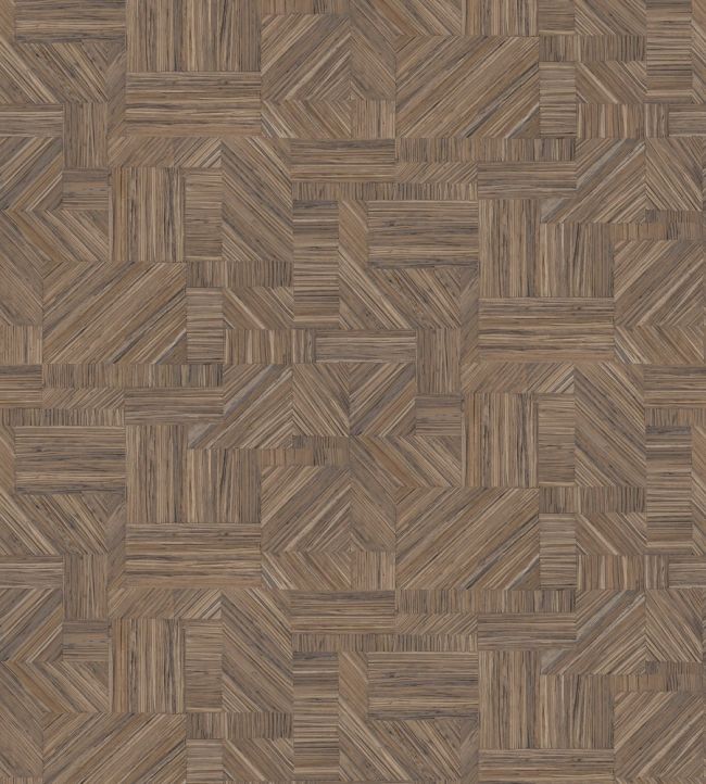 Imbrication Wallpaper by Casamance Sepia