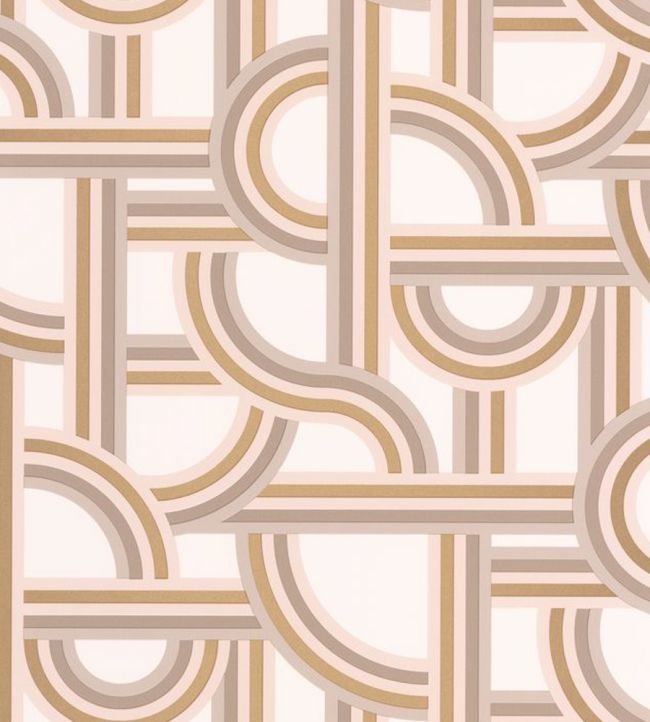 Impass Wallpaper by Caselio Golden Beige