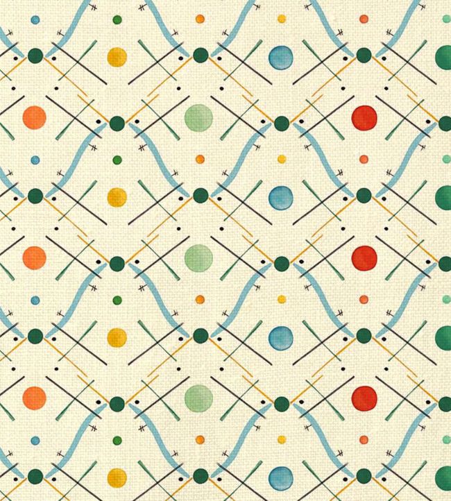 Improvisation number 1 Fabric by Ottoline Blue