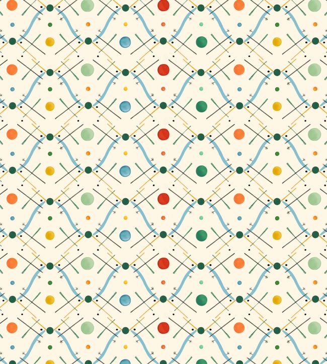 Improvisation number 1 Wallpaper by Ottoline Blue