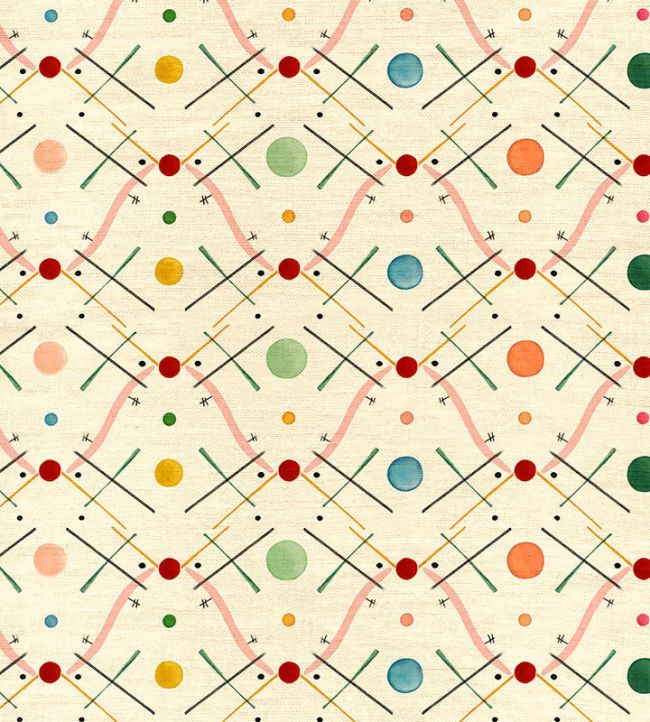 Improvisation number 1 Fabric by Ottoline Pink