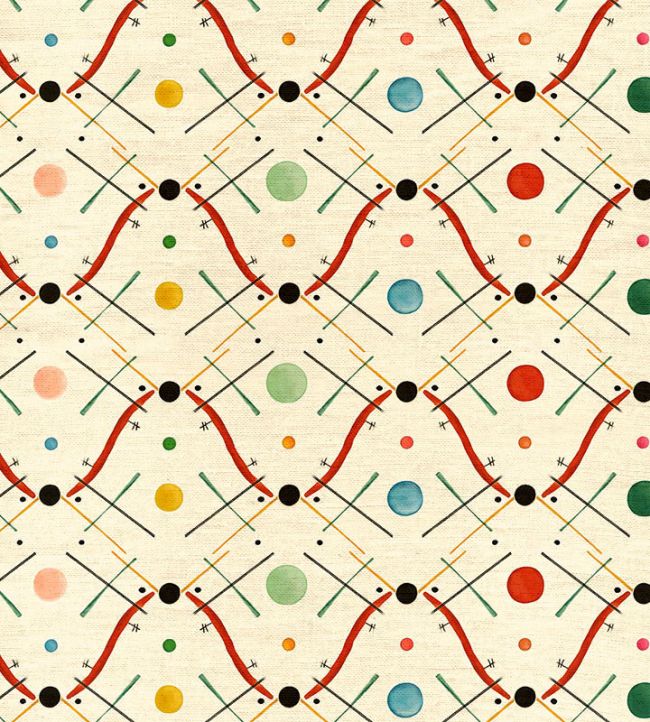 Improvisation number 1 Fabric by Ottoline Red