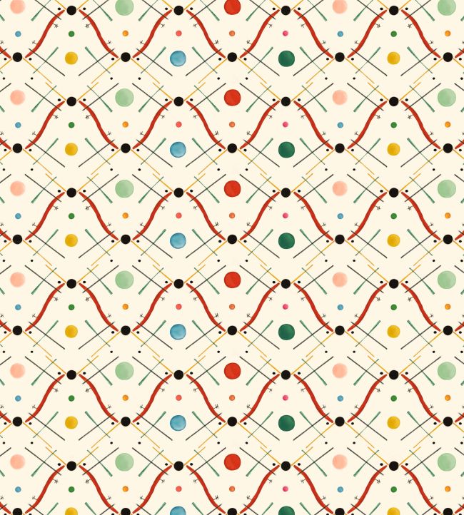Improvisation number 1 Wallpaper by Ottoline Red