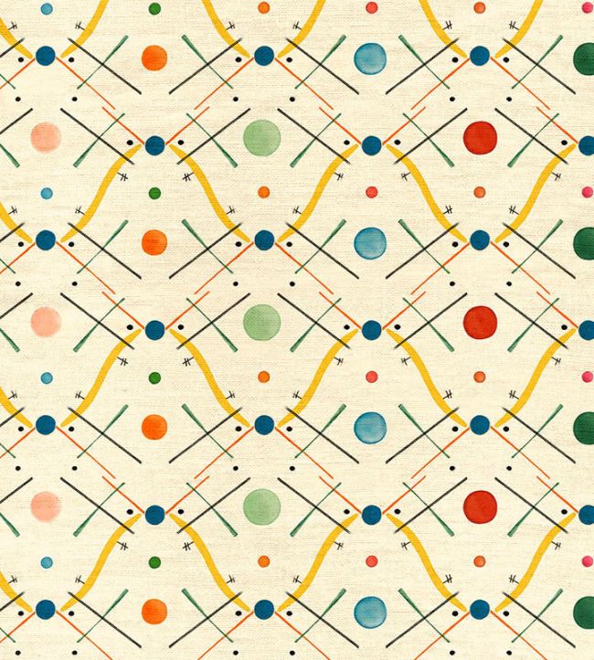 Improvisation number 1 Fabric by Ottoline Yellow