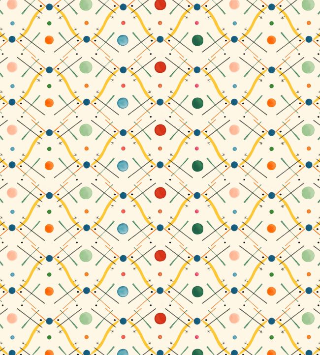 Improvisation number 1 Wallpaper by Ottoline Yellow