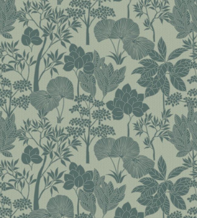 Inara Wallpaper by Casamance Celadon/Dore