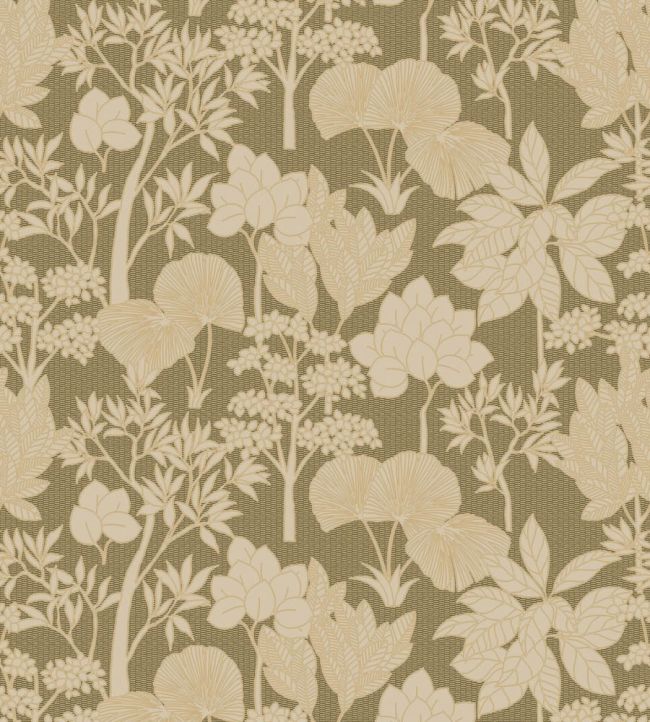 Inara Wallpaper by Casamance Kaki/Dore