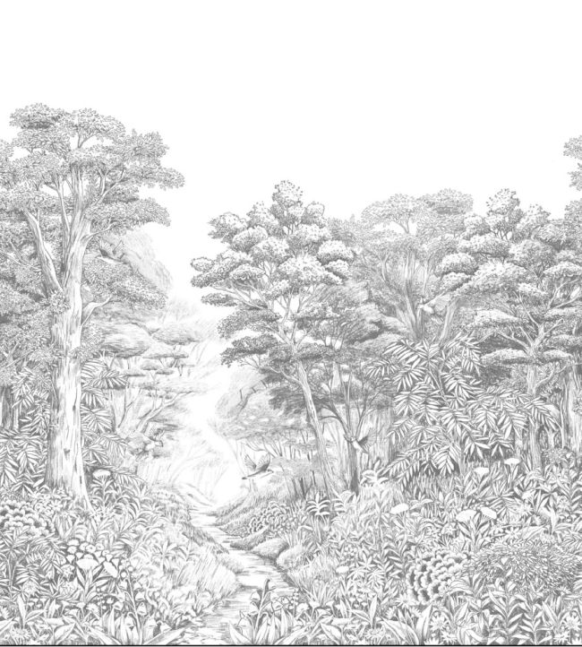 Inaya Mural by Caselio Noir Et Blanc