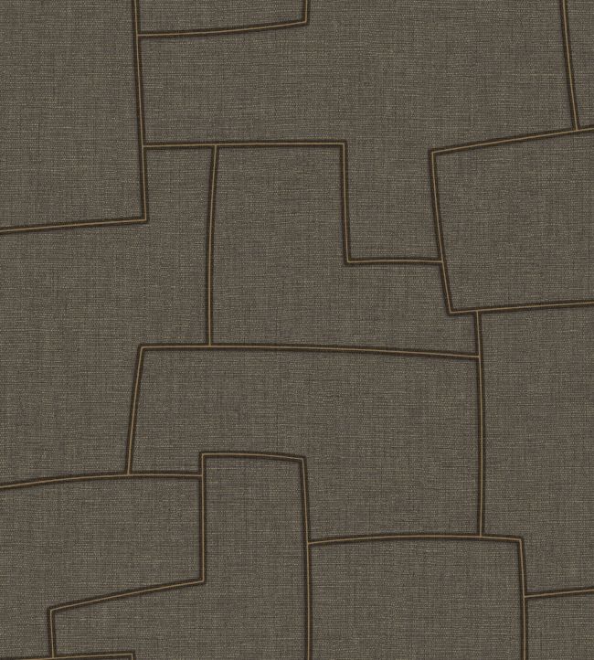 Inca Wallpaper by Casadeco Noir Fusain