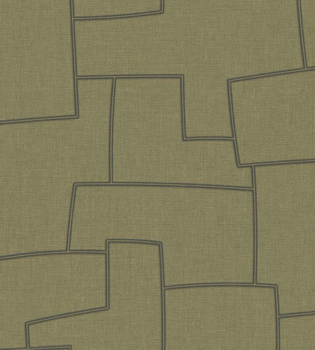 Inca Wallpaper by Casadeco Vert Kaki