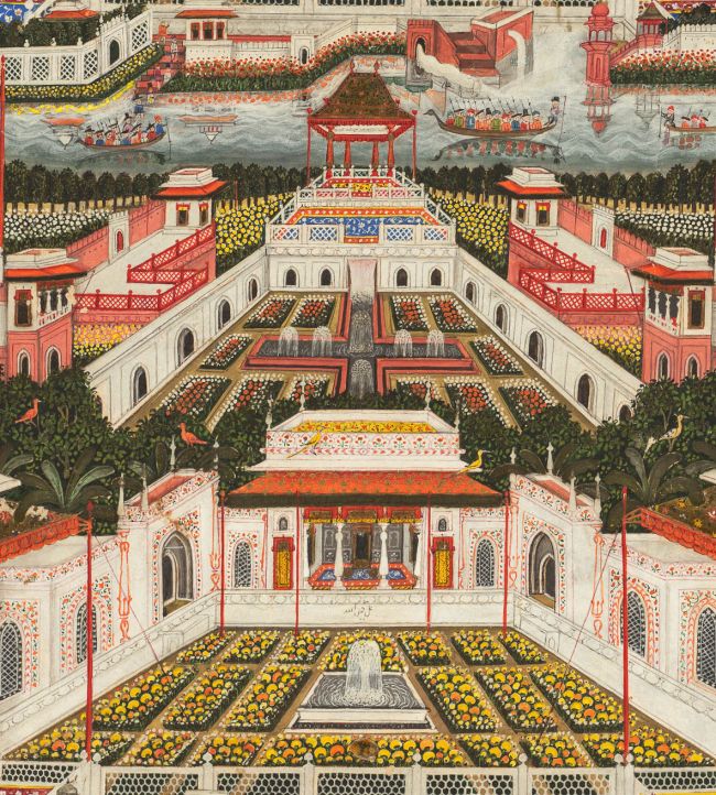 Indian Palace Wallpaper by MINDTHEGAP Taupe