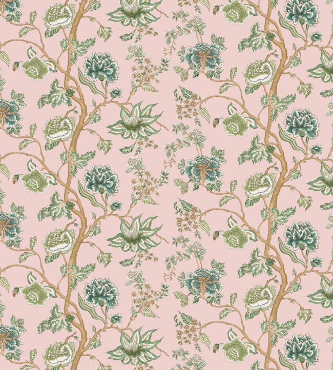 Indienne Wallpaper by Harlequin Blush/Forest