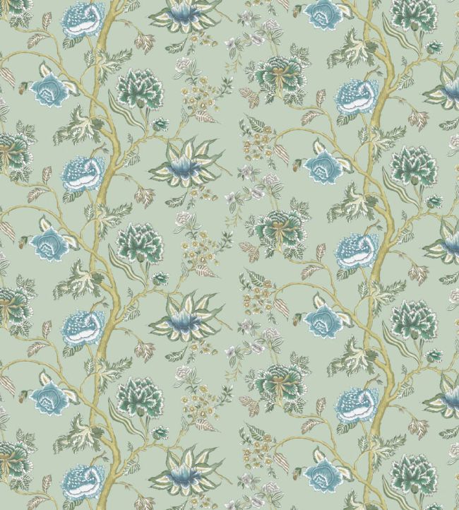 Indienne Wallpaper by Harlequin Emerald/Citrine