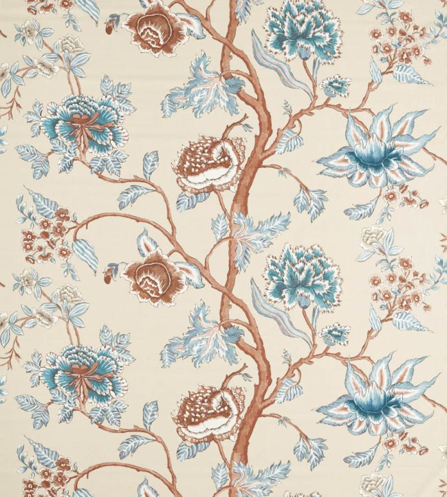 Indienne Fabric by Harlequin Terracotta/Azul