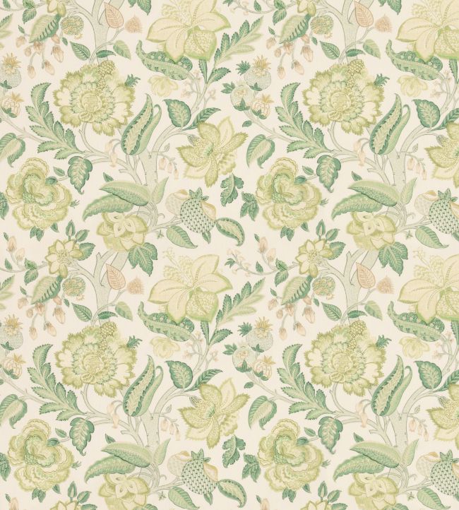 Indienne Tree Fabric by George & Minnie Emerald