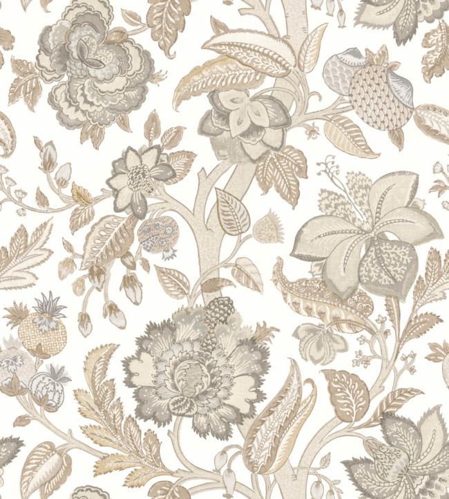 Indienne Tree Wallpaper by George & Minnie Parchment