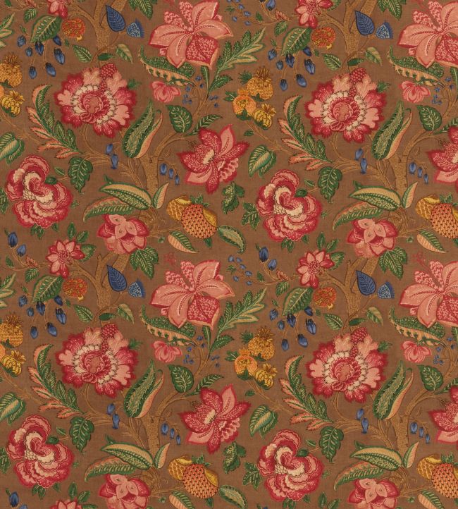 Indienne Tree Fabric by George & Minnie Walnut