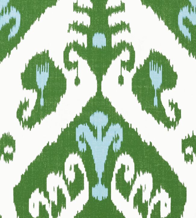 Indies Ikat Wallpaper by Thibaut Green